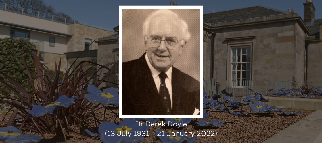 Hospice tribute to inspirational founding board member Dr Derek Doyle image